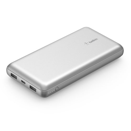 Belkin BoostCharge 20000mAh Portable Power Bank Silver High-Capacity Charger