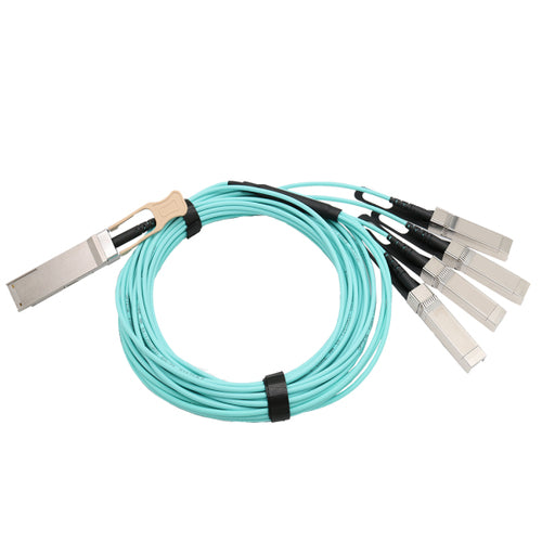 InfiniBand Fiber Optic Cable 3m AOC OM3 QSFP28 4x SFP28