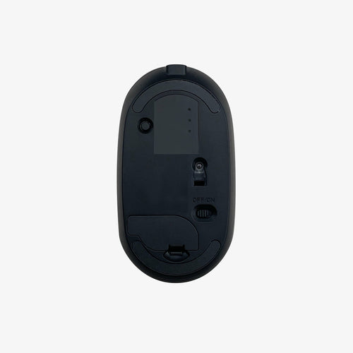 Kabellose Bluetooth-Tastatur mit Scherenmechanismus – Macally QWERTY in Schwarz & Grau mit Maus