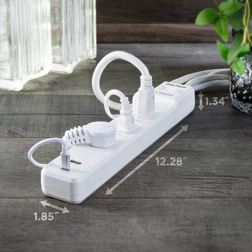 6 Outlet Surge Protector with USB 1500J CyberPower NEMA 5-15R