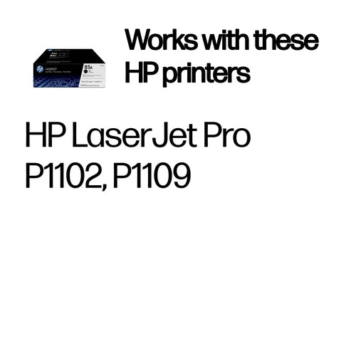 HP 85A Original LaserJet Tonerkartuschen Schwarz, Doppelpack, 3200 Seiten
