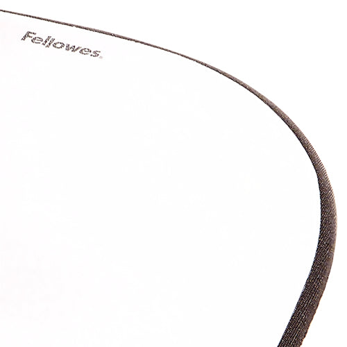 Fellowes Memory Foam Mauspad mit Handgelenkstütze – Ergonomisches Design – Kompatibel mit Laser- und optischen Mäusen – Schwarz/Silber