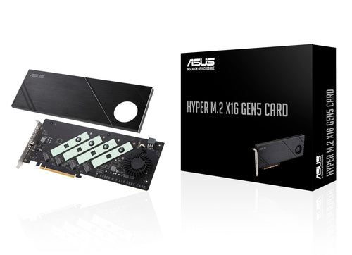 ASUS Hyper M.2 x16 Gen5 interface cards/adapter