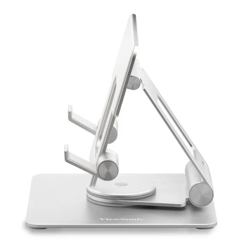 Viewsonic LCD-STND-001 Silberner Multimediaplattenwagen | 17" Verstellbarer Ständer | 360° Drehung