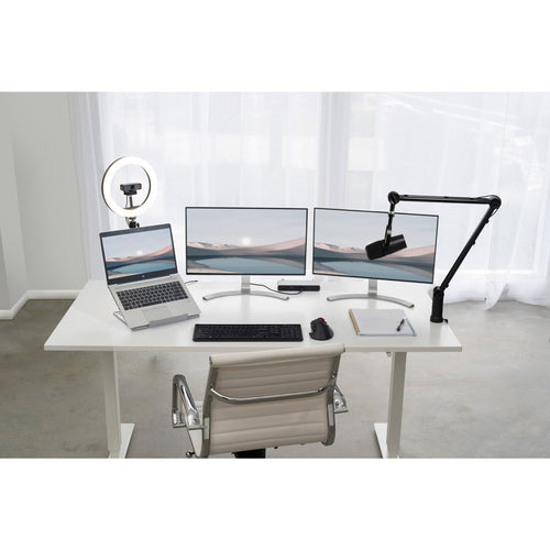 Kensington A1020 Mikrofonarm – Schreibtischhalterung – Schwarz Aluminium & Stahl