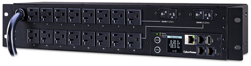 Power Distribution Unit CyberPower PDU31003 2U Managed Steel Black Horizontal/Vertical