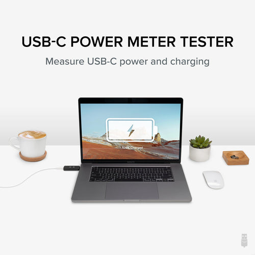 USB-C Power Meter Tester Plugable Technologies Digital Multimeter +12V +5V OLED Display