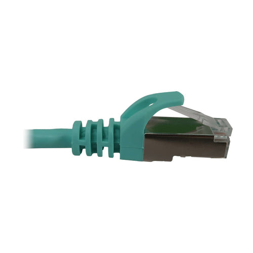 Cat6a 10G Snagless Shielded Slim Ethernet Cable RJ45 1 ft Aqua
