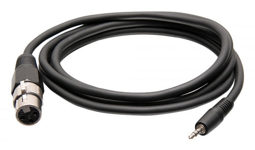 3,5-mm-Klinkenstecker auf XLR-Buchse Audiokabel 0,5 m Schwarz TRS-Verbindung
