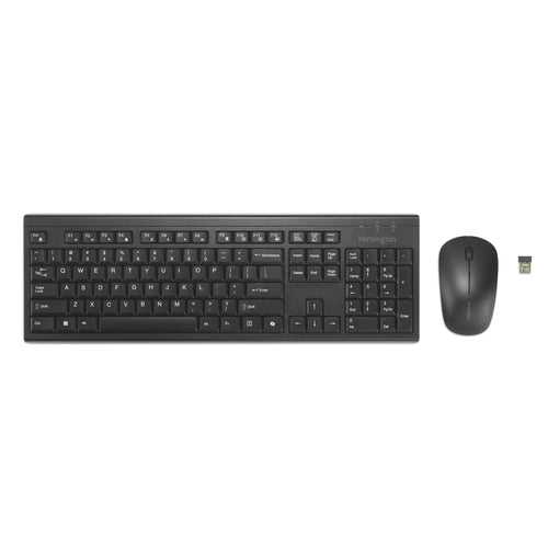 Kensington KM270 EQ Kabelloses Tastatur-Maus-Set – Schwarz – Bluetooth & RF – Wiederaufladbar