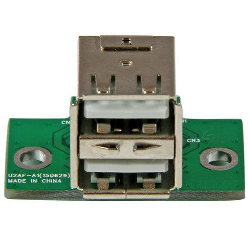 StarTech.com 2 Port USB Mainboard-Header-Adapter – USB 2.0 Schnittstellenkarte – Schwarz & Grün
