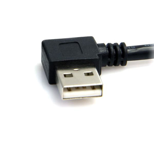 3ft USB A to B Right Angle Cable Male/Male 0.48 Gbps Black