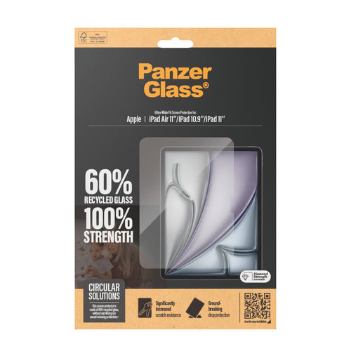 PanzerGlass ® Screen Protector iPad Air 11'' (2024-2026) | iPad 11'' (2025) | iPad 10.9'' (2022) | Ultra-Wide Fit