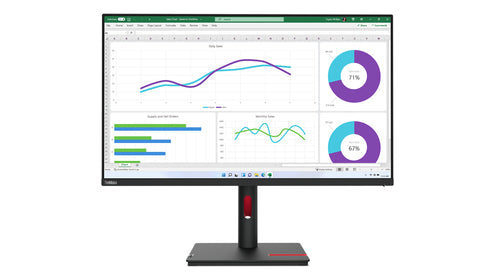 Lenovo ThinkVision T32h-30 31.5" Quad HD Monitor - 2560 x 1440, 6ms Response Time