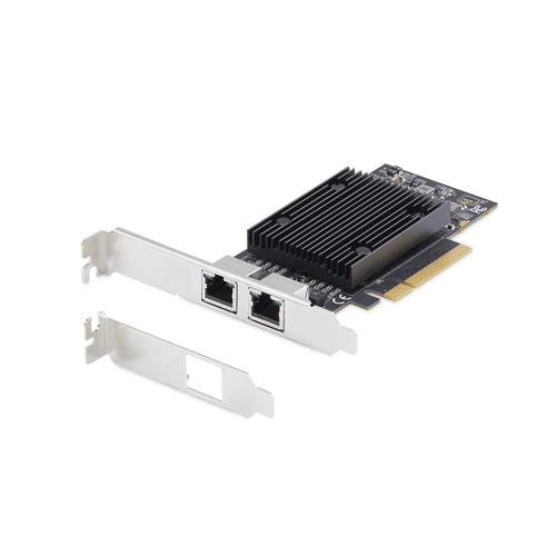10Gb-PCIe-Netzwerkkarte StarTech Dual RJ45 Broadcom-Chipsatz