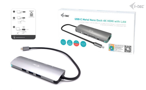 i-tec Metal C31NANODOCKLANPD laptop dock/port replicator