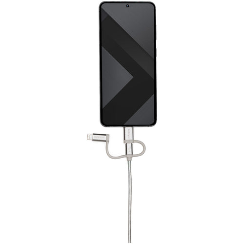 1,8m USB-Mehrfachladekabel USB-A auf Lightning USB-C Micro-USB Geflochtenes Nylonkabel