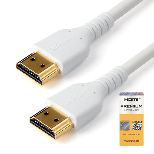 HDMI 2.0 Cable 6ft 4K 60Hz Slim White StarTech