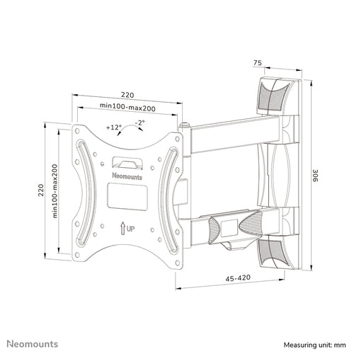 Neomounts WL40-550BL12 TV mount/stand