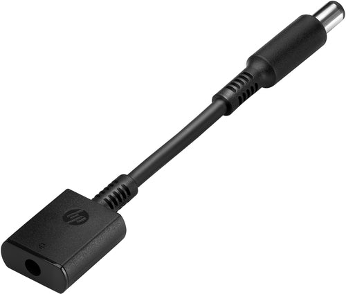 HP 7,4 mm auf 4,5 mm DC Dongle Stecker auf Buchse 90° Schwarz