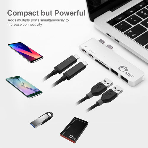 Siig JU-TB0212-S1 laptop dock/port replicator