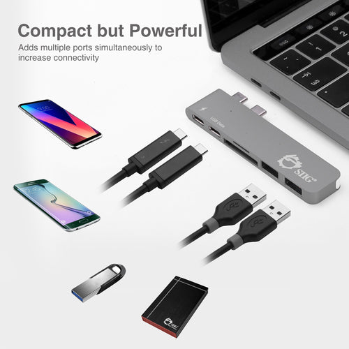 Siig JU-TB0312-S1 laptop dock/port replicator