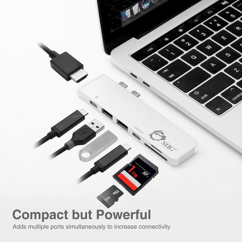 Siig JU-TB0412-S1 laptop dock/port replicator