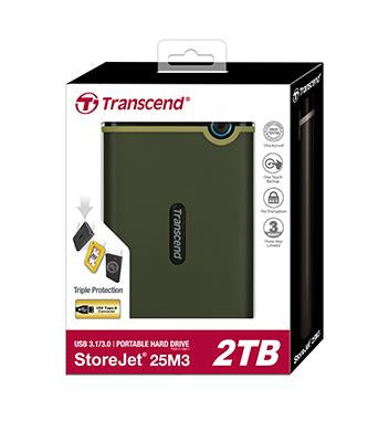 Transcend StoreJet 25M3G external hard drive