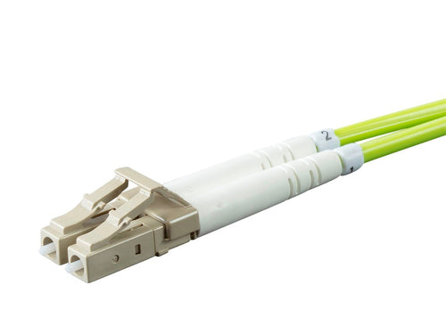 Fiber Optic Cable Monoprice Multi-Mode OM5 2m LC-LC Duplex Green UL OFNR