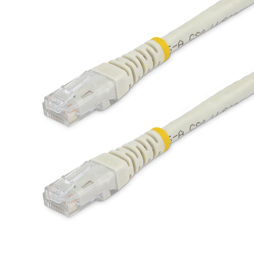 CAT6 Ethernet Cable 6ft StarTech 250MHz 100W PoE RJ45 White