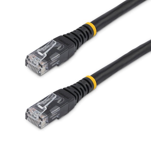 CAT6 Ethernet Cable 15ft StarTech.com 650MHz 100W PoE RJ45 Black