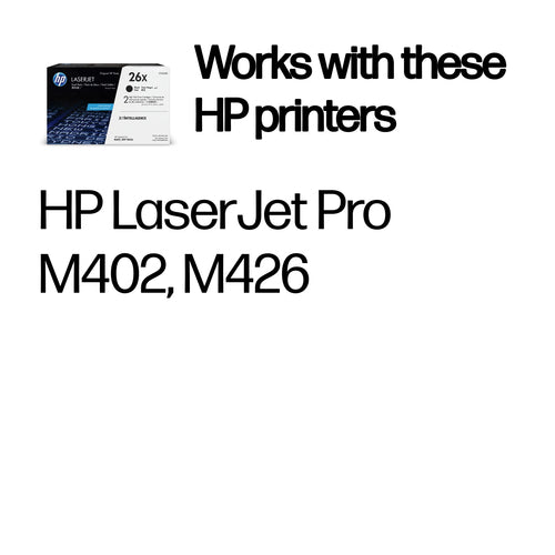 HP 26X 2er-Pack Schwarz Original LaserJet Tonerkartuschen Tonerpatrone