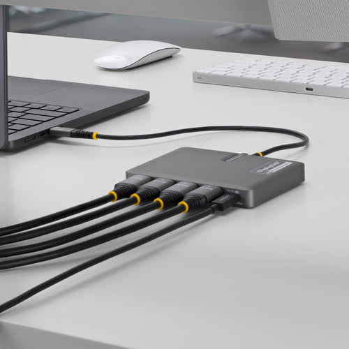 USB-C Quad-Monitor-Adapter 4K 60Hz für Laptop mit 140W PD