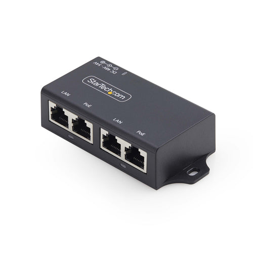Gigabit PoE Injector 2-Port 30W 10/100/1000Mbps StarTech.com