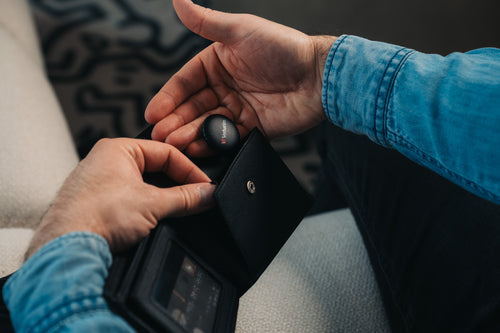 Verbatim My Finder Coin GPS Tracker | Wasser- und staubdicht | Personen-Finder | Schwarz