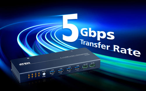 KVM Switch ATEN US3384I 8x4 USB 3.1 Black Power Supply