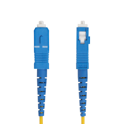 Single Mode Fiber Optic Cable 15m 40G/100G LC to SC OS2 Bend Insensitive