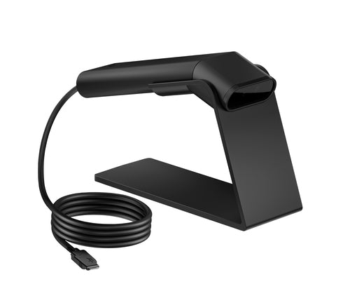 HP Engage 2D G2 Handheld Barcode Scanner - Wired USB, 2D Reading, Black