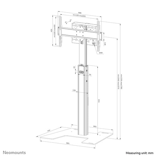 Neomounts FL45S-825BL1 signage display mount