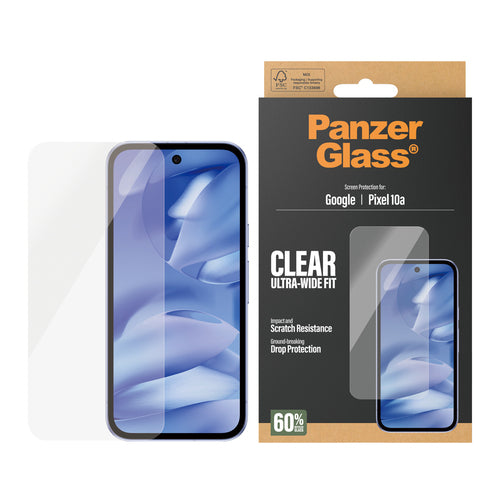 PanzerGlass ® Screen Protector Google Pixel 10a 5G | Ultra-Wide Fit