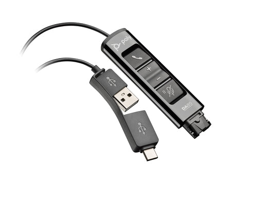 Poly DA85 USB to QD Black Adapter TAA