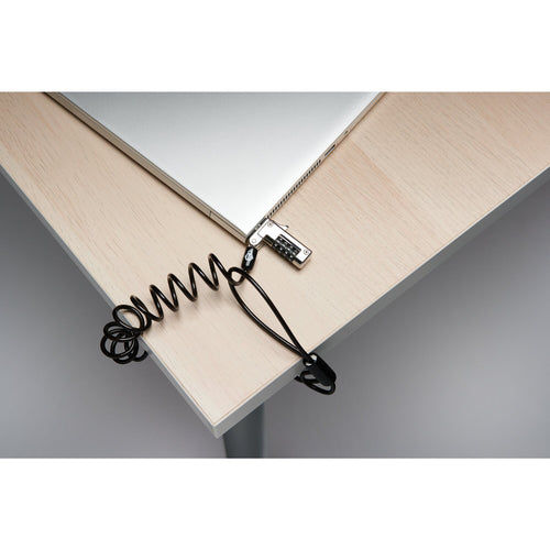 Tragbares Zahlenschloss Kensington Slim NanoSaver 1,8 m Schwarz