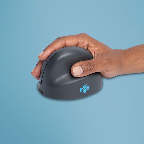 Ergonomische Vertikalmaus R-Go HE Basic Bluetooth 1750 DPI Grau