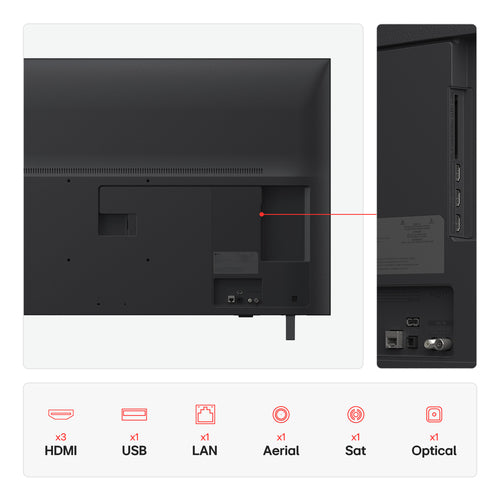 50 Inch LG Smart TV 4K UHD 3840 x 2160 LED Wi-Fi Black