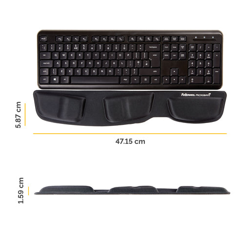 Ergonomische Tastatur-Handgelenkauflage mit antibakteriellem Schutz - Fellowes Health-V