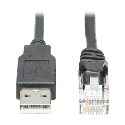 Console Cable Tripp Lite USB-A to RJ45 10ft 250 Kbps Cisco Compatible