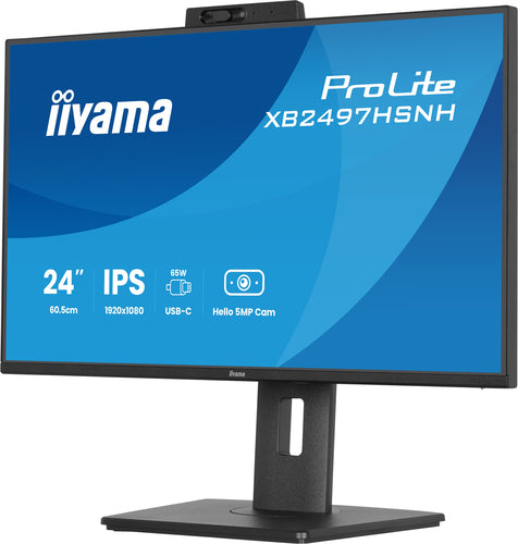 iiyama ProLite XB2497HSNH-B1 24IN IPS LCD 4MS 1920X1080 350CD/M2 HDMI/DP/USB 2 computer monitor