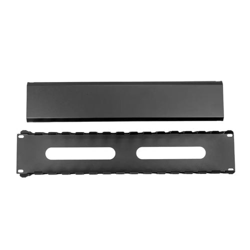 Cable Management Panel Rocstor Y10E044-B1 Plastic Steel Black 898g