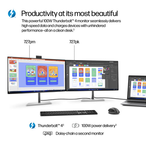 HP Series 7 Pro 27 inch 4K Thunderbolt 4 Monitor - 727pk computer monitor