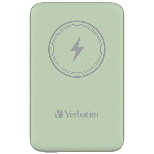 Verbatim Charge 'n' Go Magnetische kabellose Powerbank 10000mAh – Grün, Quick Charge 3.0